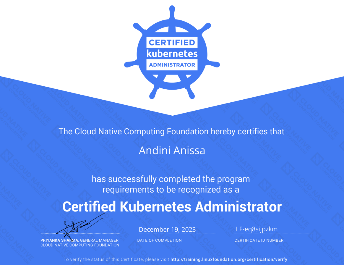 Certified Kubernetes Administrator